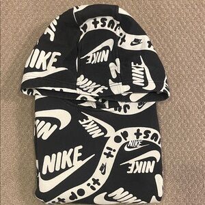 Nike Black and White Graphic Hoodie